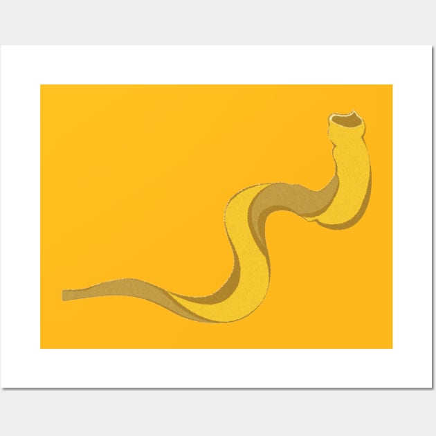 Jewish shofar yellow gold Wall Art by AnnArtshock